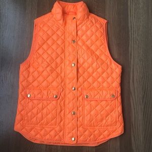 SOLD J.Crew Orange Puffy Vest